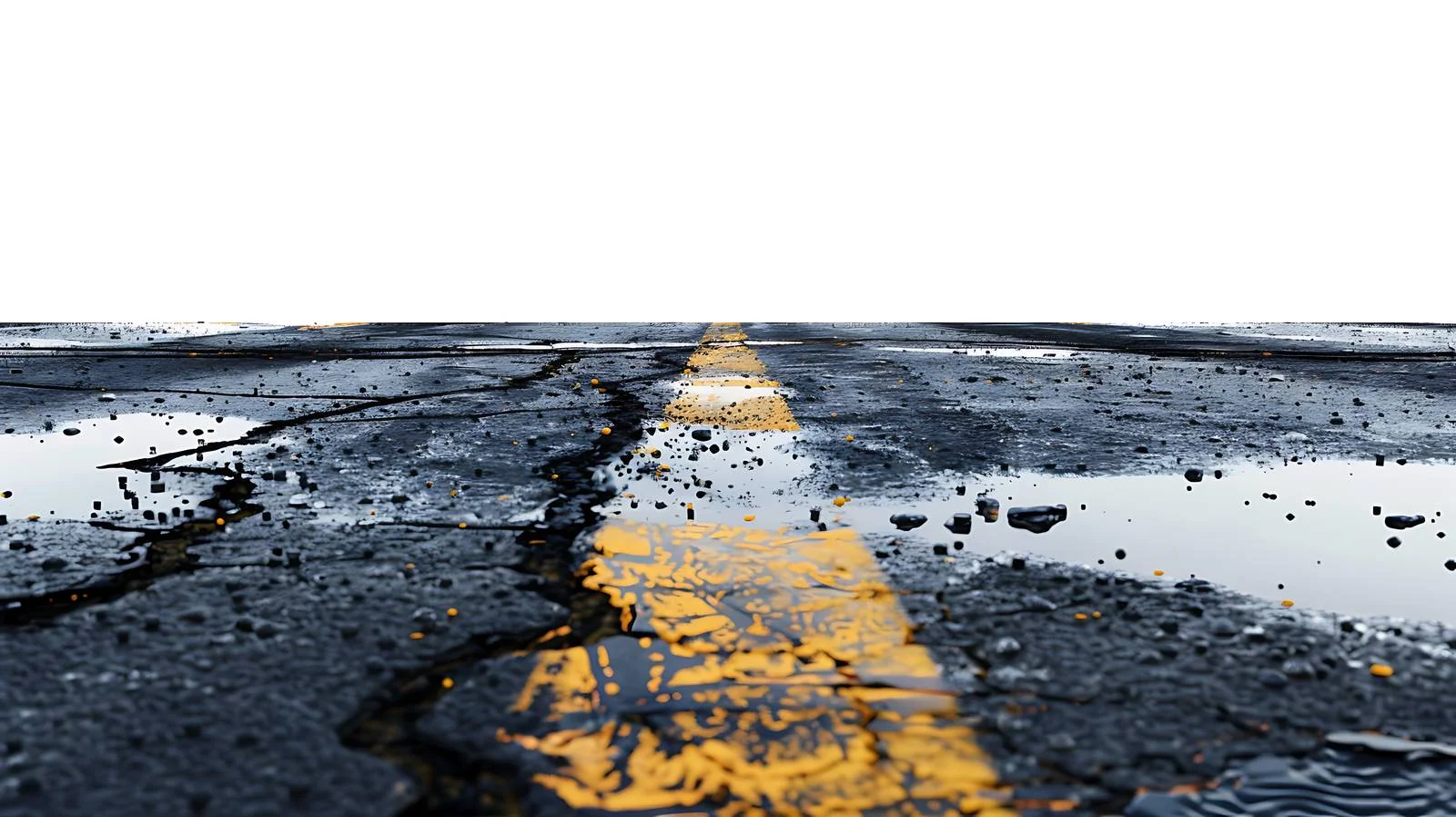 Accidental oil spill on wet parking lot — free download from Dotvec