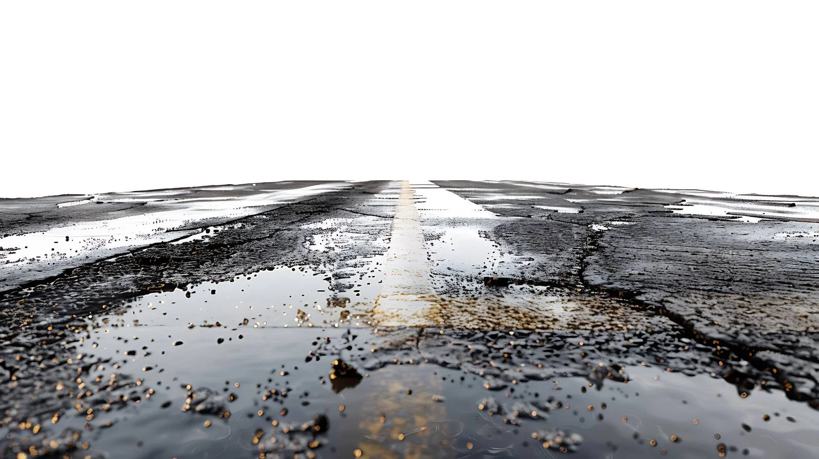 Spilled oil on wet parking lot — free download from Dotvec