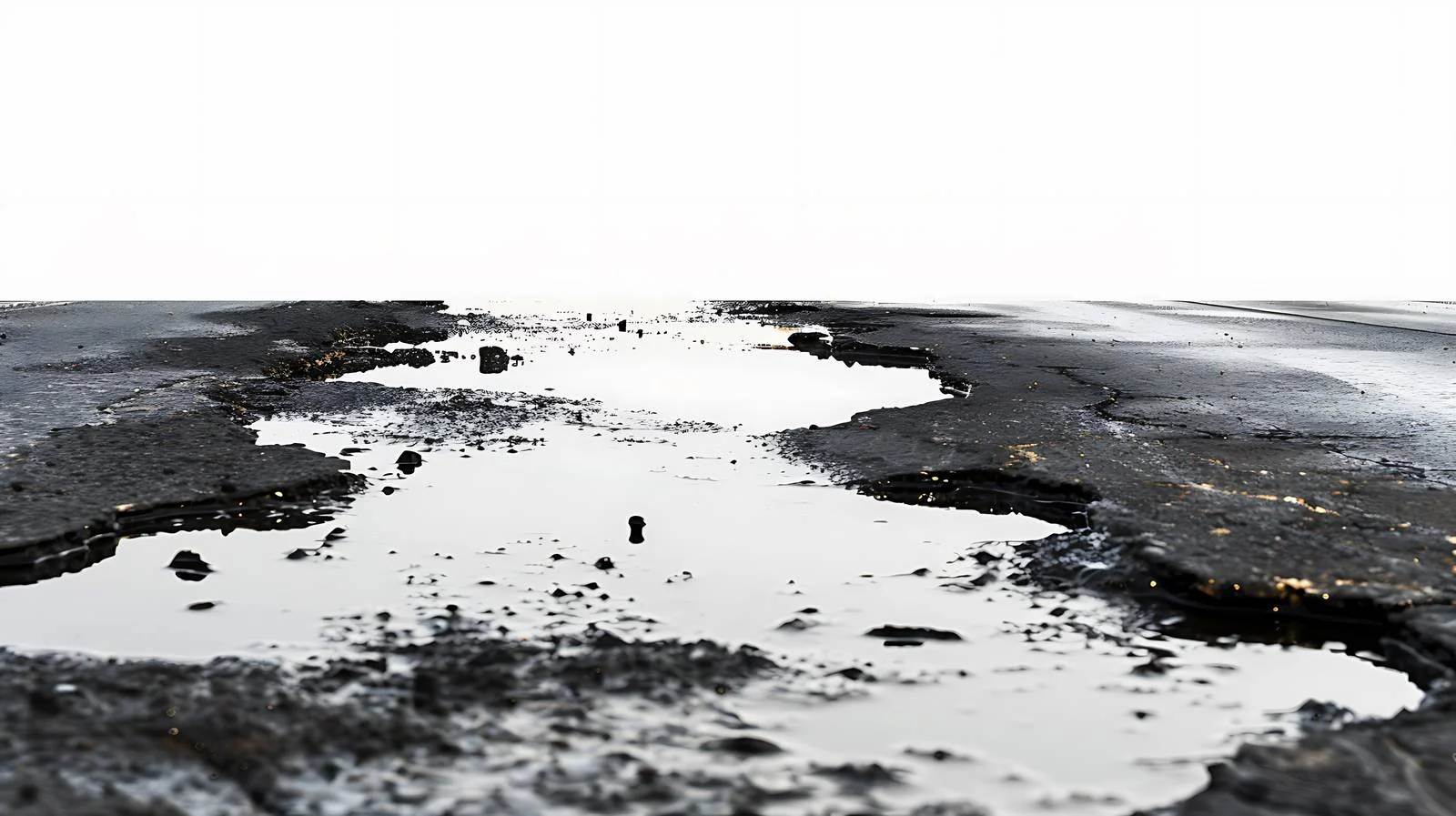 Spilled oil on damp parking lot — free download from Dotvec