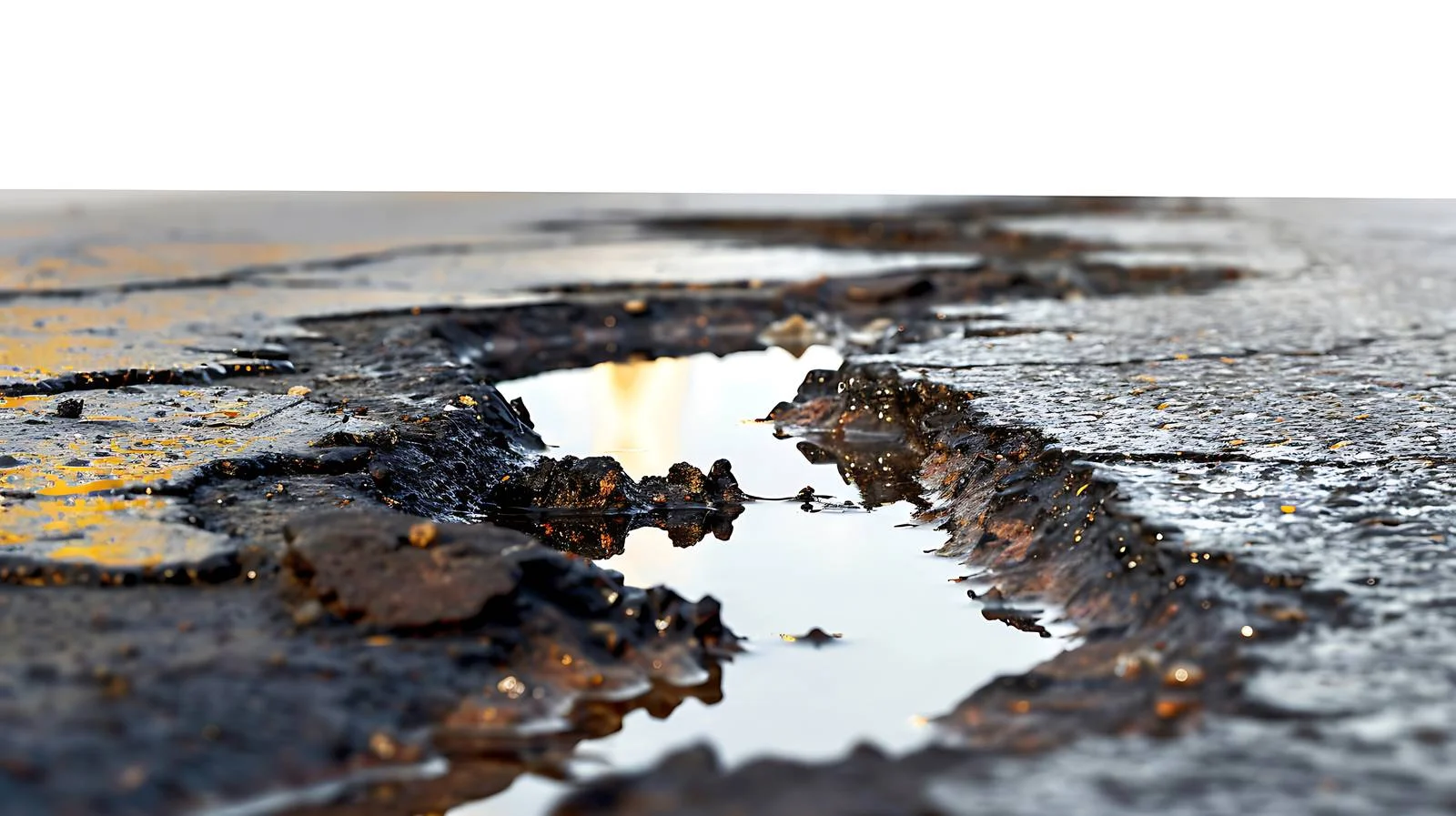 Infiltrating Oil Stain on Asphalt Surface — free download from Dotvec