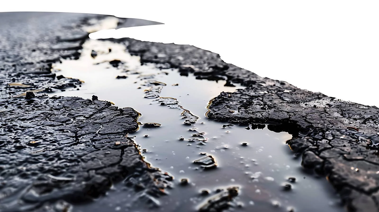 Leaking Fuel Causes Oil Stain on Asphalt — free download from Dotvec