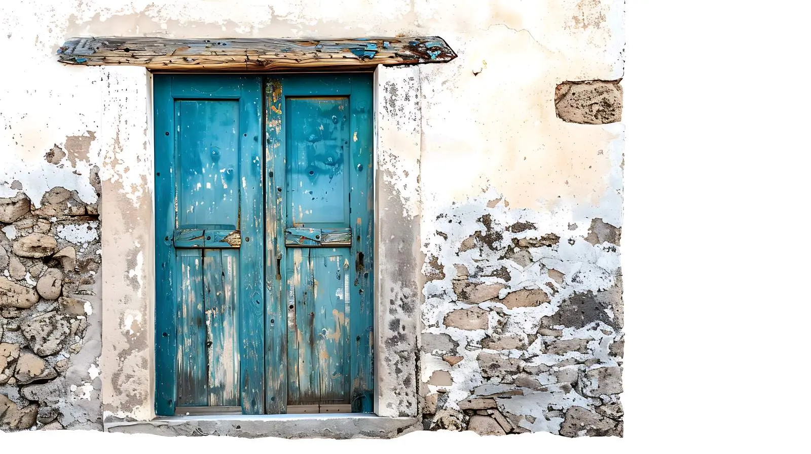 Ancient Colorful Door in Stone Wall – free colorful texture image from Dotvec