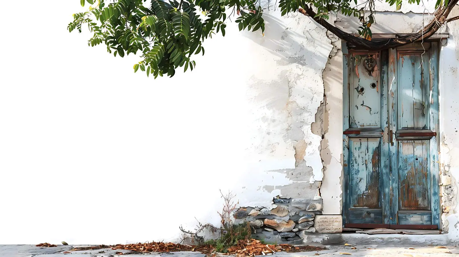 Colorful Textured Door in Stone Wall — free download from Dotvec