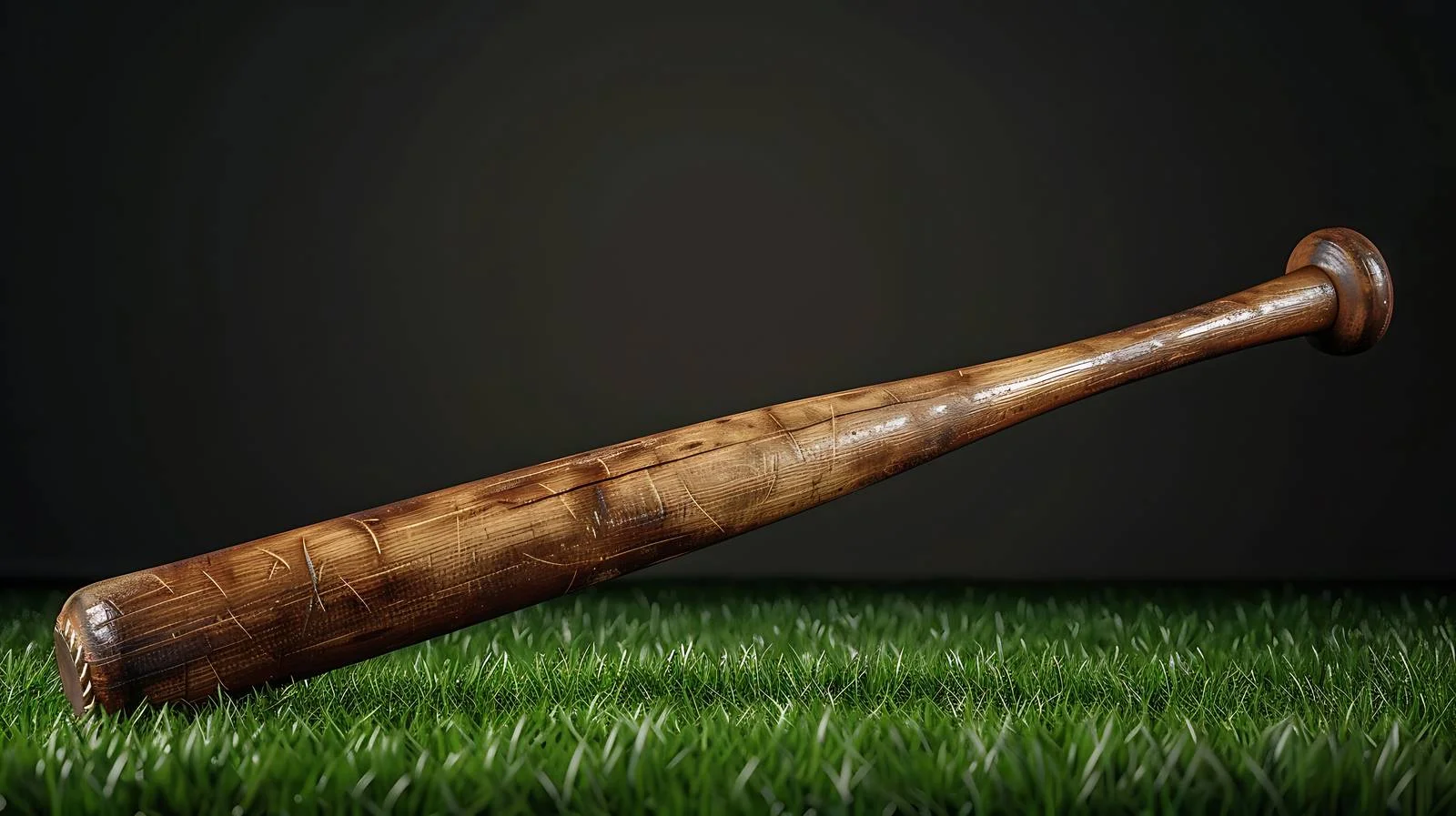 Vintage Baseball Gear on Grassy Field — free download from Dotvec