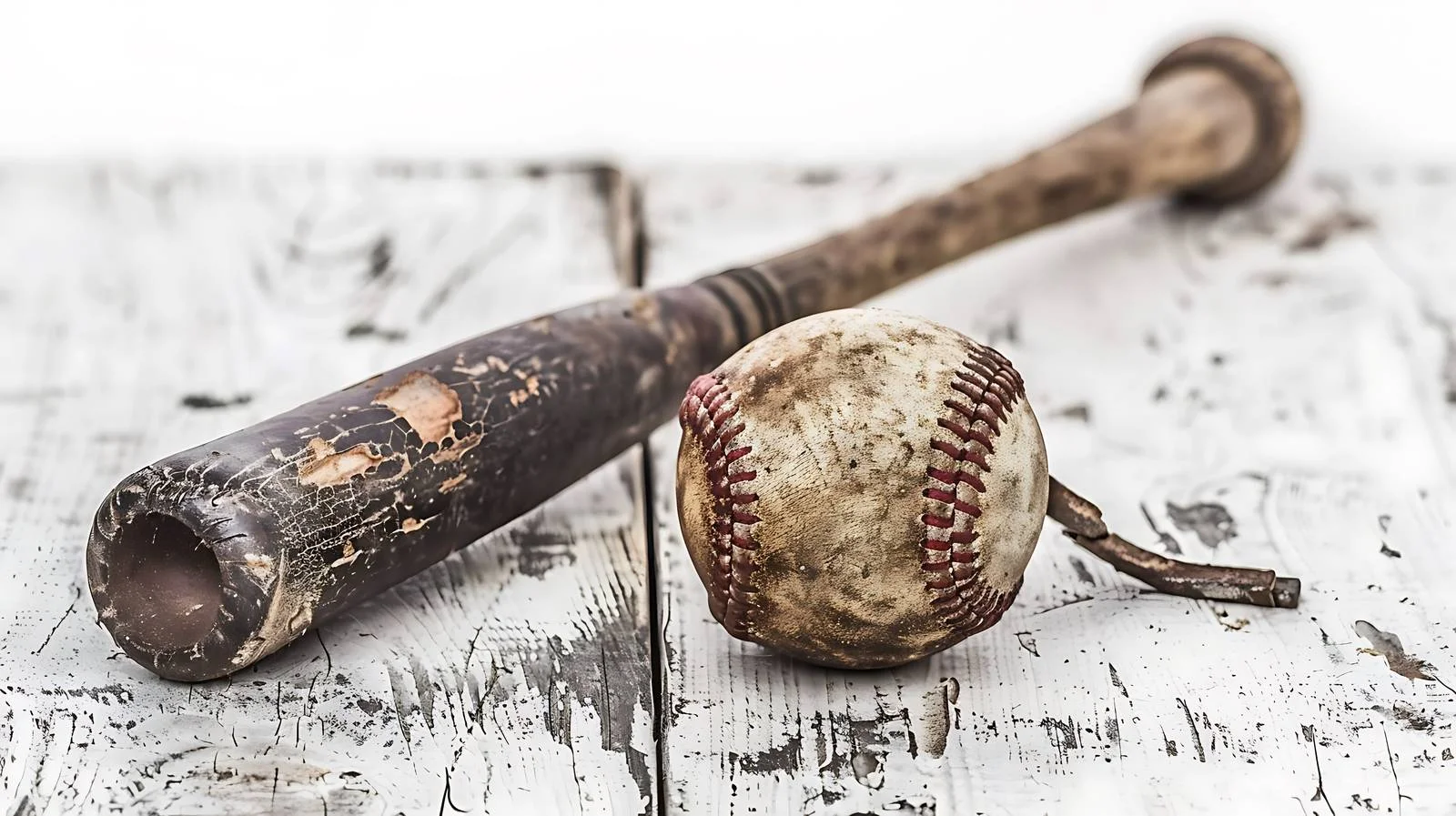 Vintage Baseball Gear on Weathered Wood — free download from Dotvec