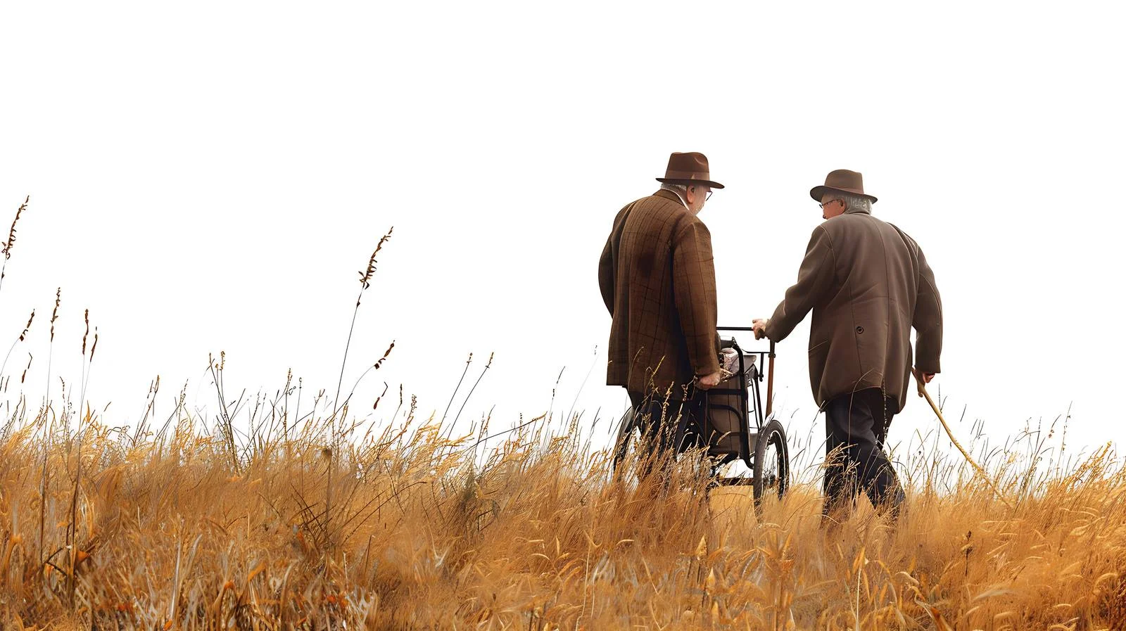 Scenic Friendship Stroll in Fields — free download from Dotvec