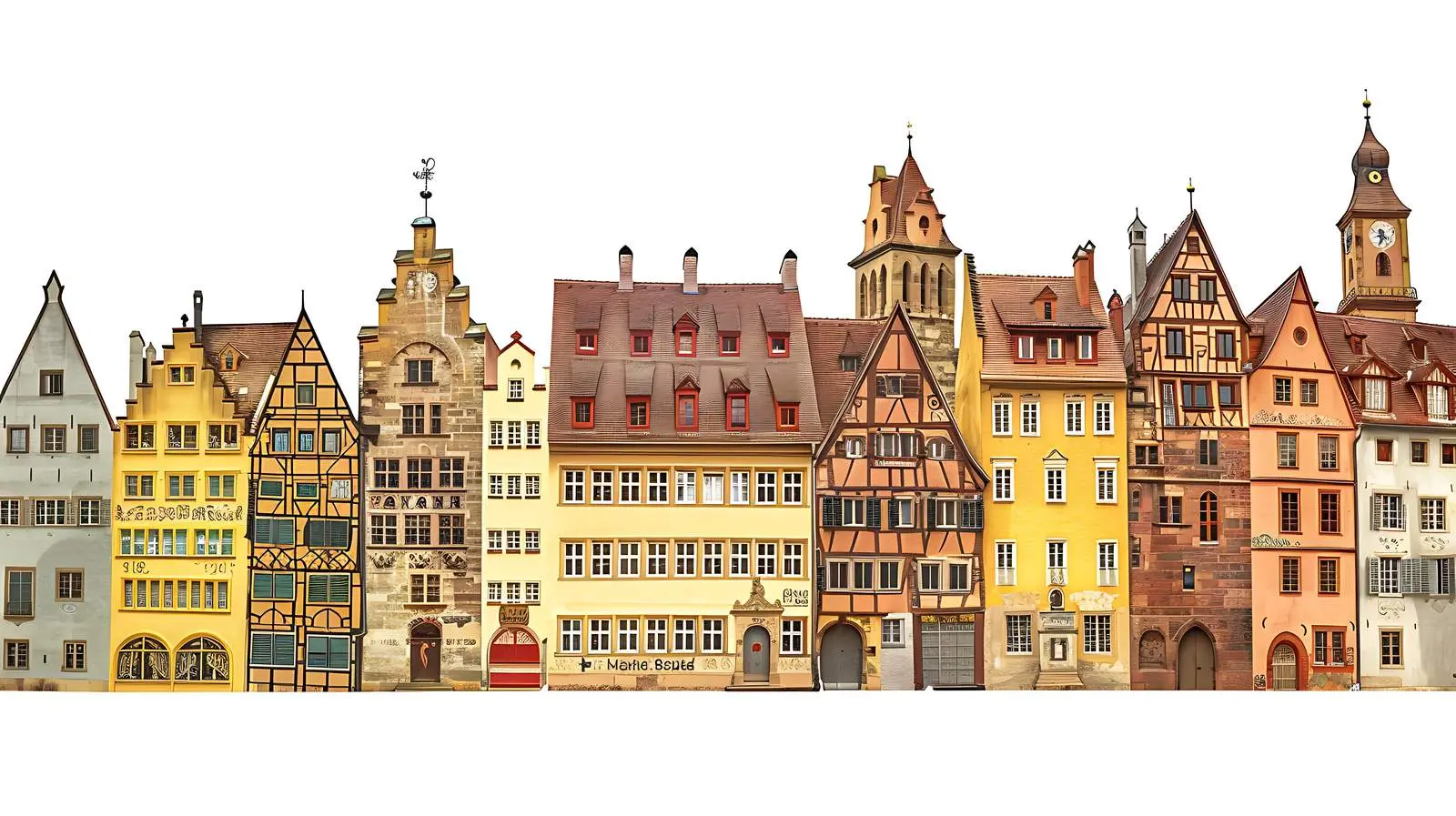 Historic Architecture of Nuremberg, Germany — free download from Dotvec