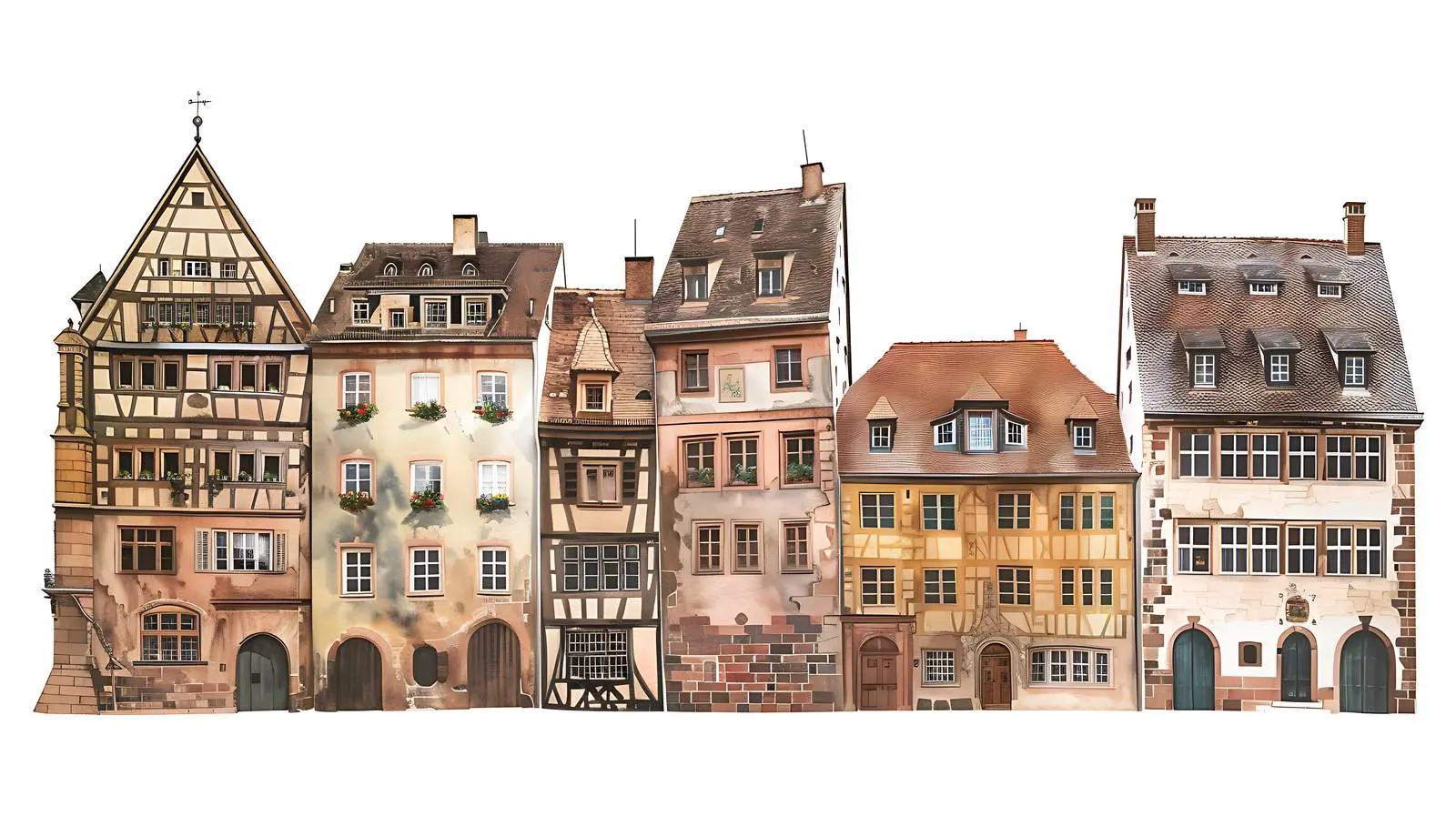 Historic Architecture in Nuremberg, Germany — free download from Dotvec