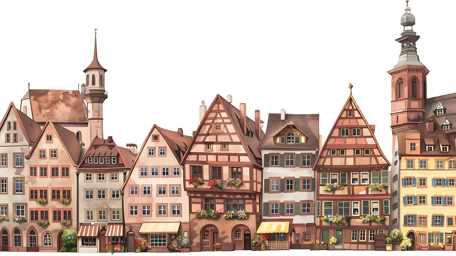 Historic Architecture of Nuremberg, Germany — free download from Dotvec