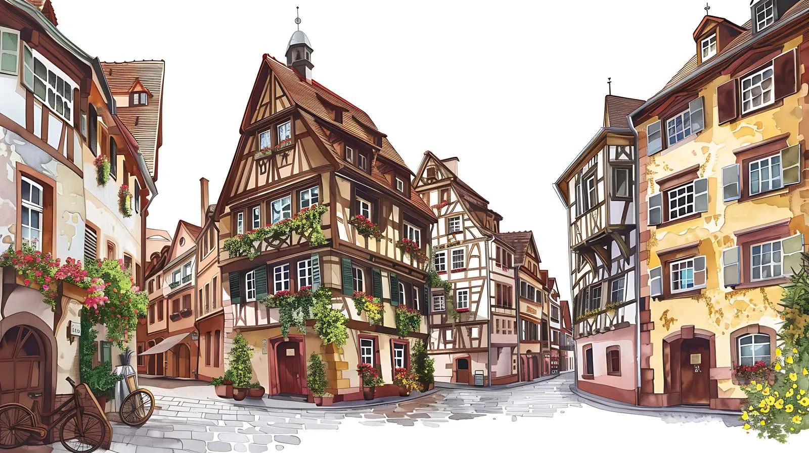 Historic Architecture in Nuremberg, Germany – free church image from Dotvec