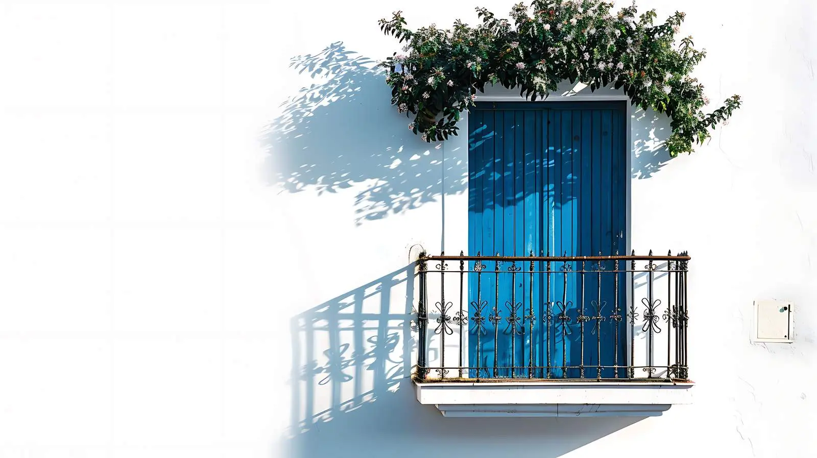 Historic Italian Architecture with Blue Wooden Balcony — free download from Dotvec