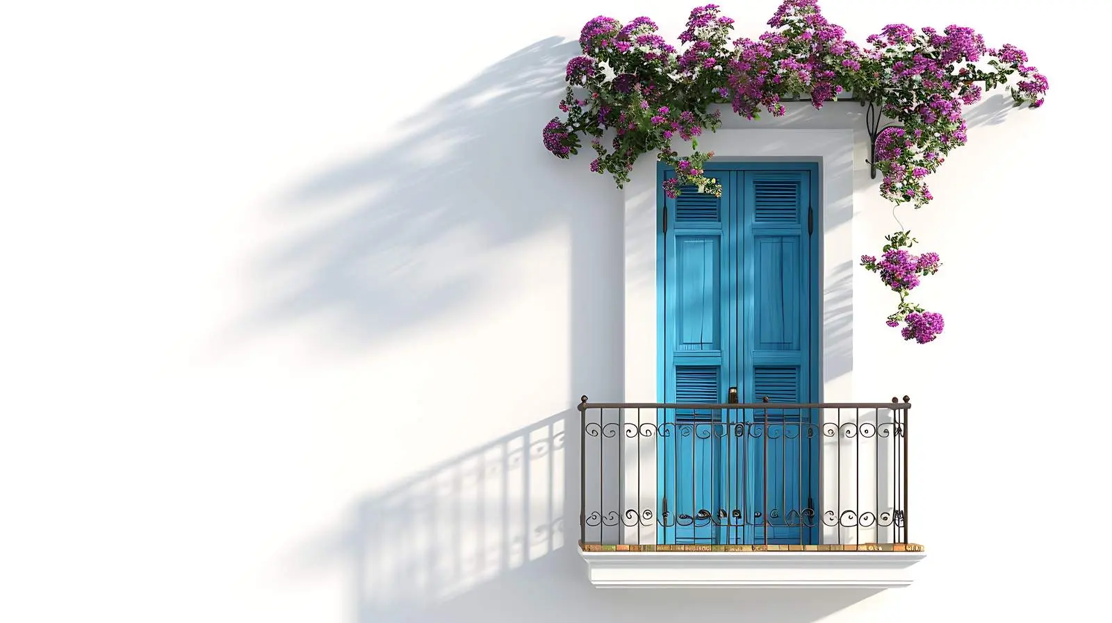 Historic Italian Architecture with Blue Wooden Balcony — free download from Dotvec