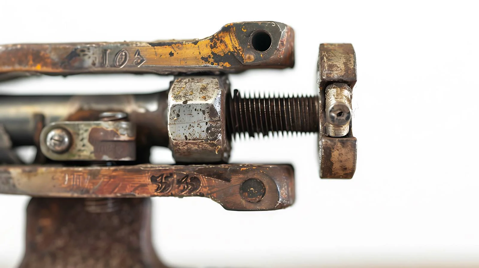 Vintage locksmith vice on white background — free download from Dotvec
