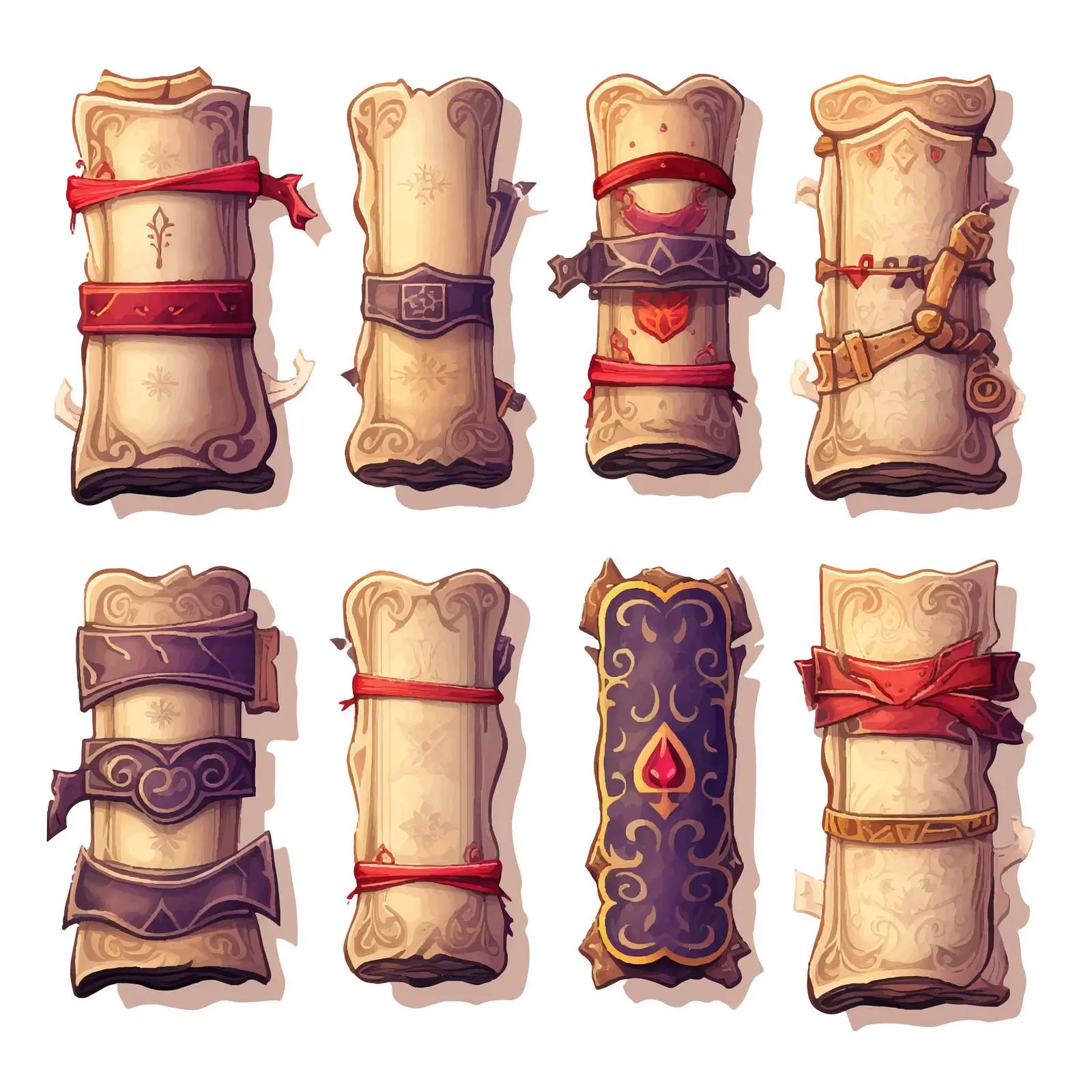 Vintage Magic Books and Scrolls Art Vector — free download from Dotvec