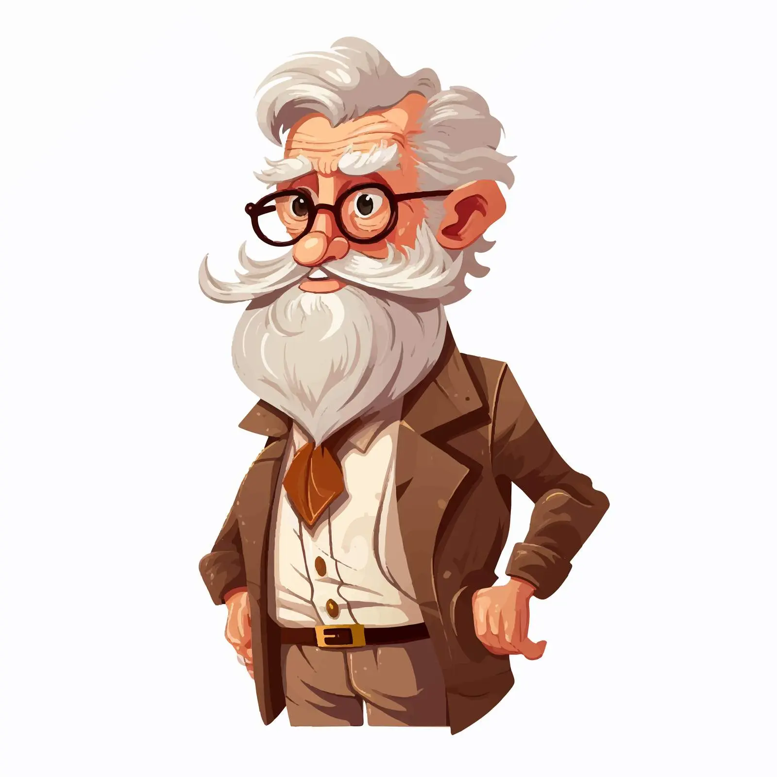 Elegant Old Men Avatar Vector Illustration — free download from Dotvec