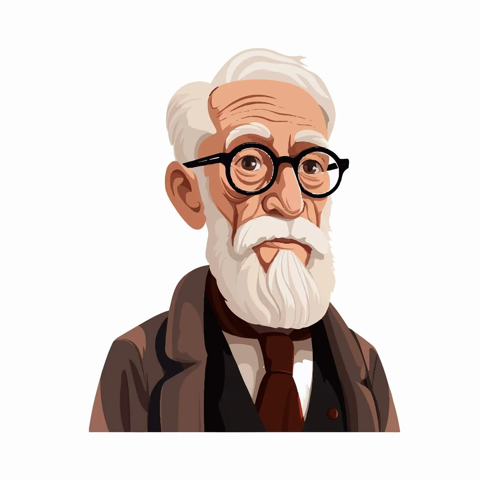 Elegant Vector Illustration of Old Men Avatars — free download from Dotvec