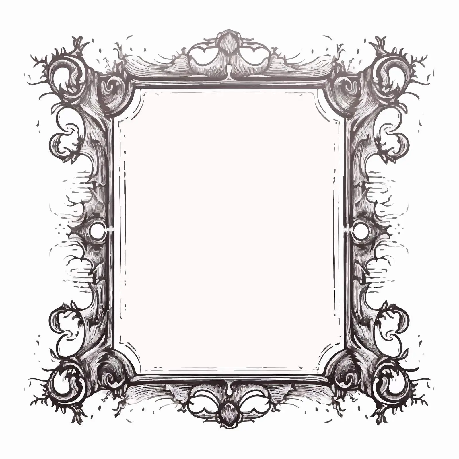 Vintage Old Paper Frame Vector Illustration — free download from Dotvec