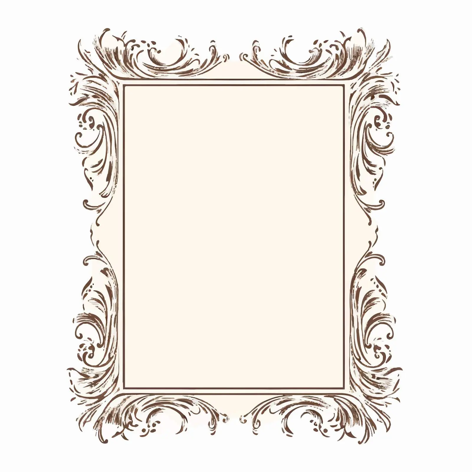 Old Paper Frame Vector Illustration — free download from Dotvec