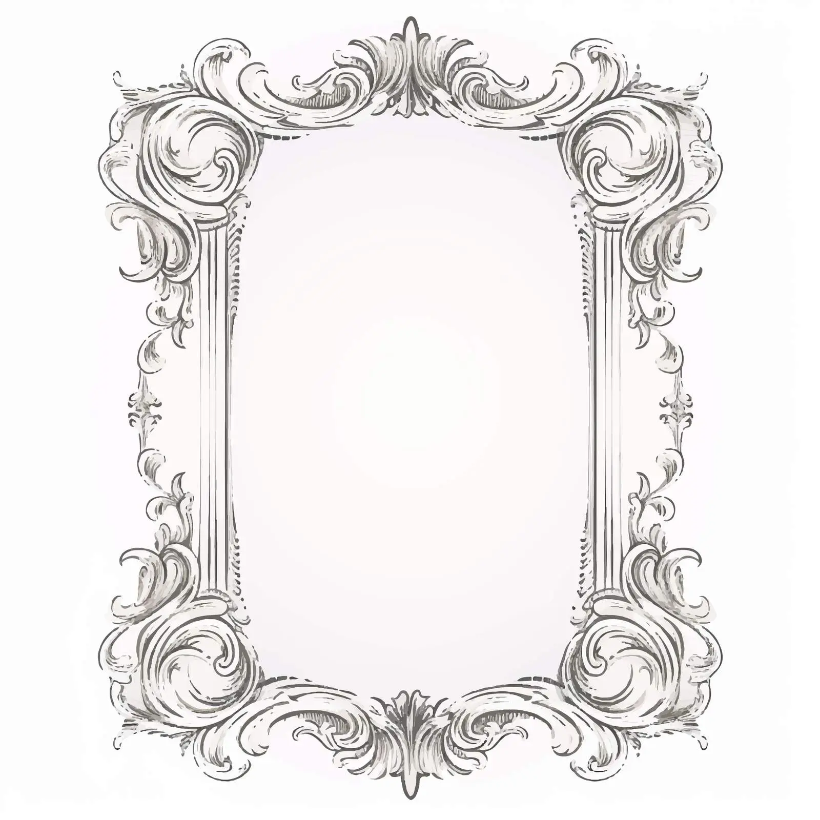 Vintage Paper Frame Line Art Illustration — free download from Dotvec