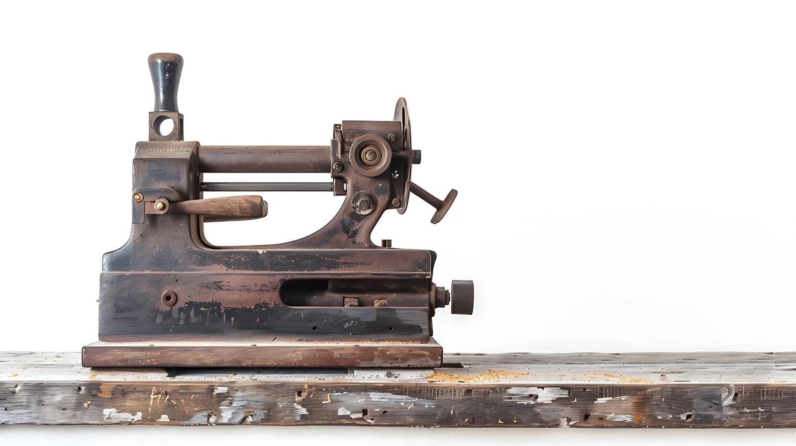Vintage Planer on Wooden Plank Isolated — free download from Dotvec