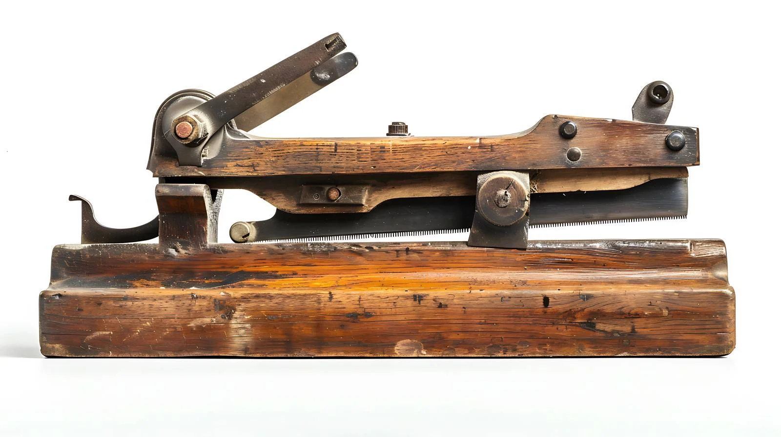 Vintage Woodworking Plane on White Background — free download from Dotvec