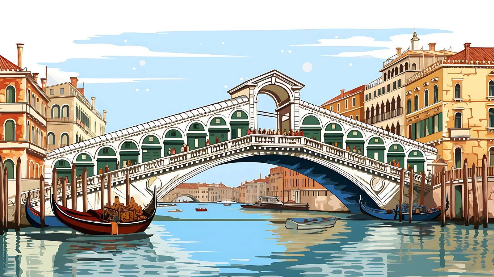Iconic Rialto Bridge in Venice — free download from Dotvec