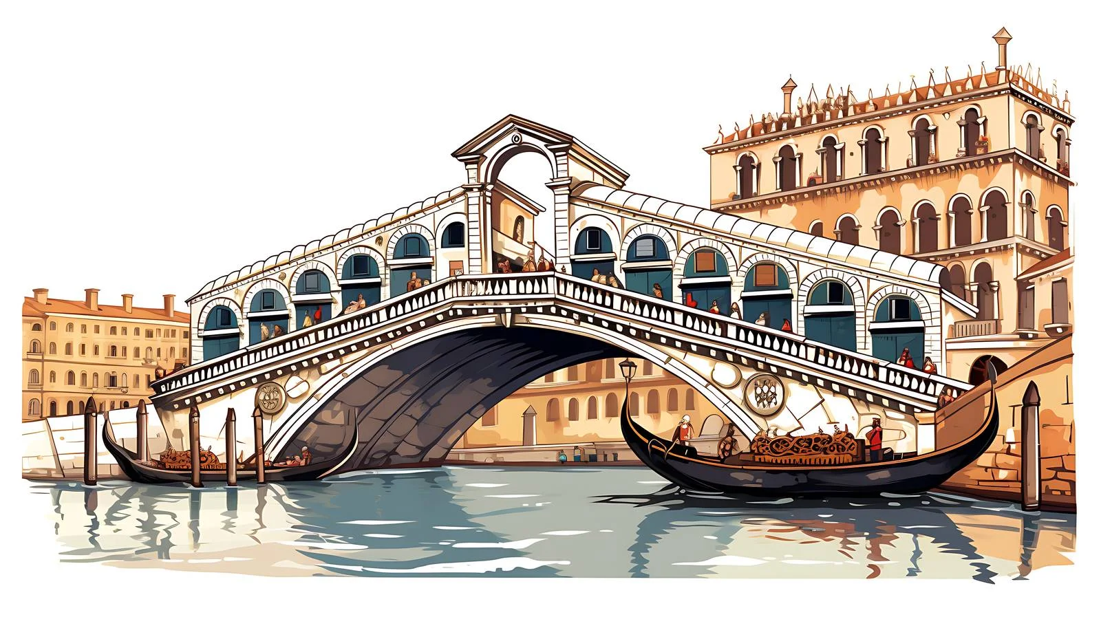 Historic Rialto Bridge Usage Guide – free venice image from Dotvec
