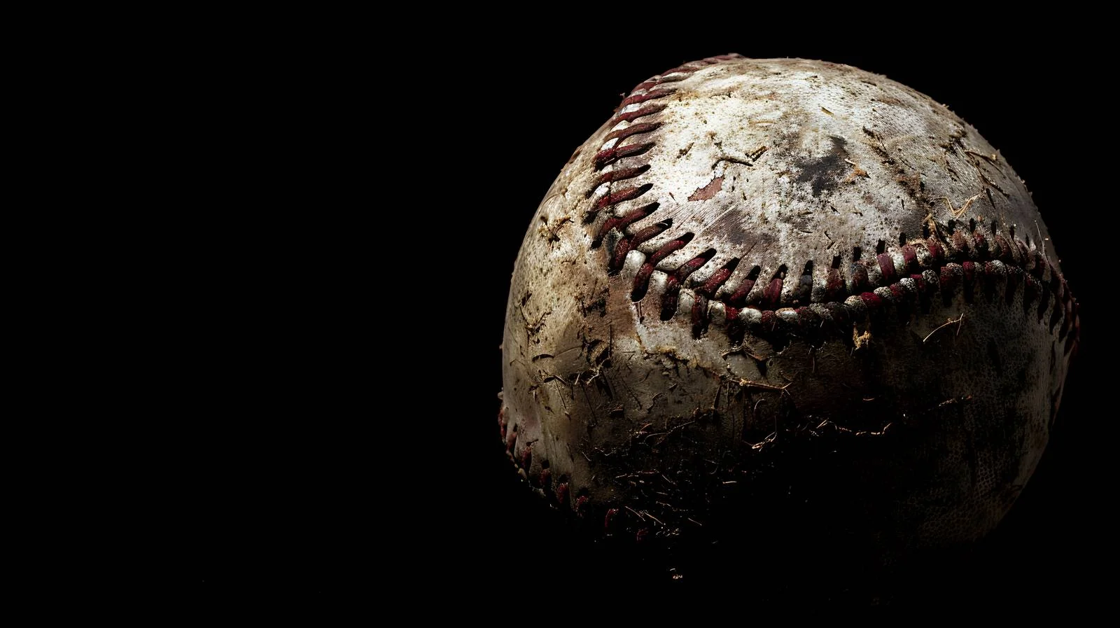 Vintage baseball with dramatic lighting isolated — free download from Dotvec
