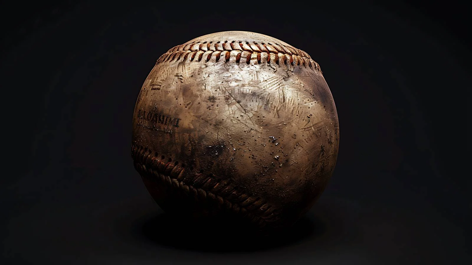 Vintage Baseball with Dramatic Lighting — free download from Dotvec