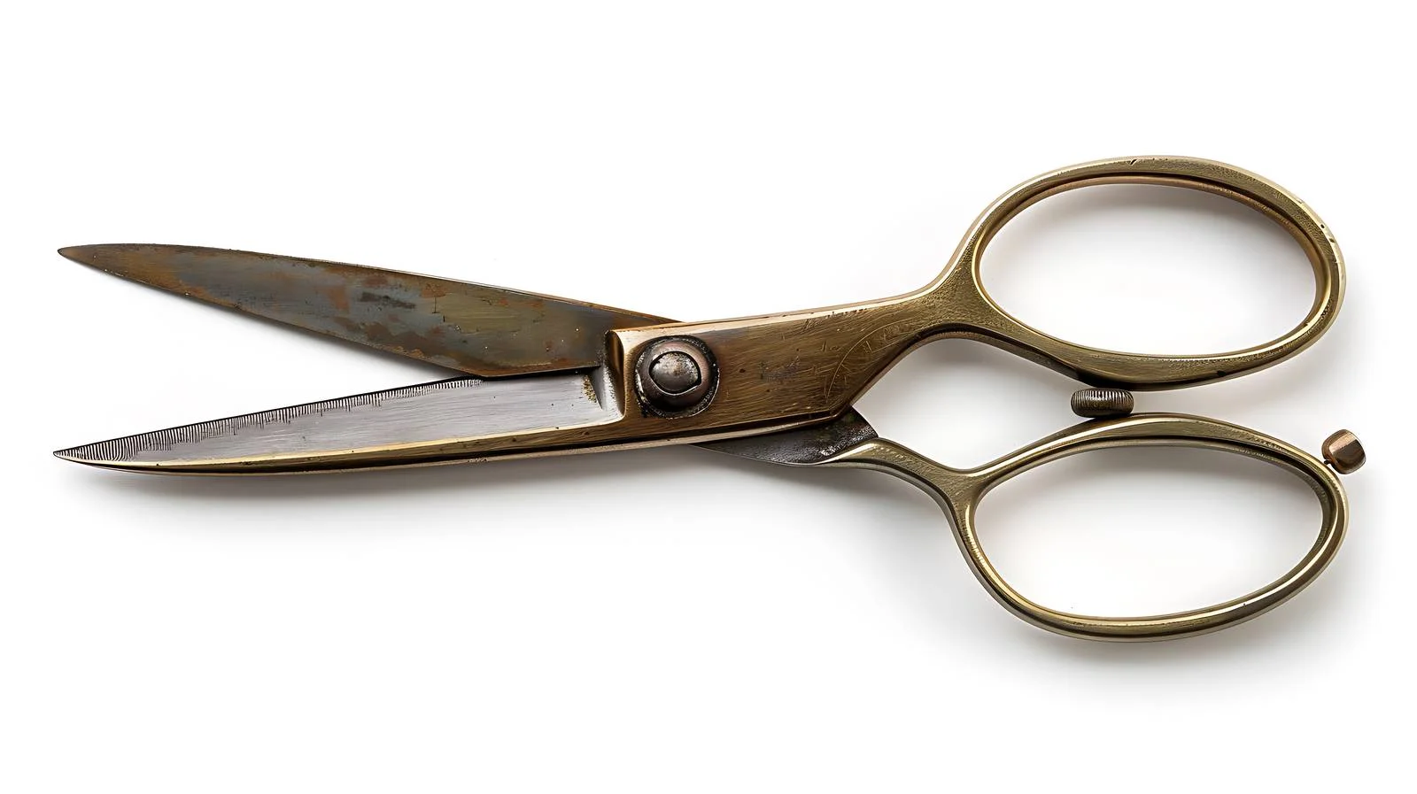 Vintage scissor cutting fabric on white background — free download from Dotvec