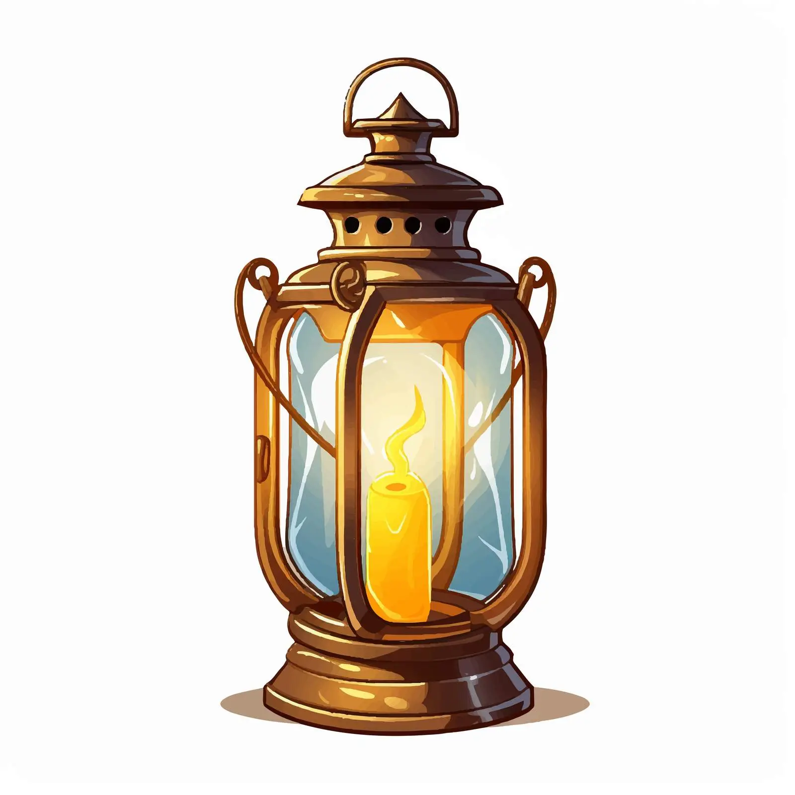 Vintage Lantern Hanging Metal and Glass Lamp — free download from Dotvec