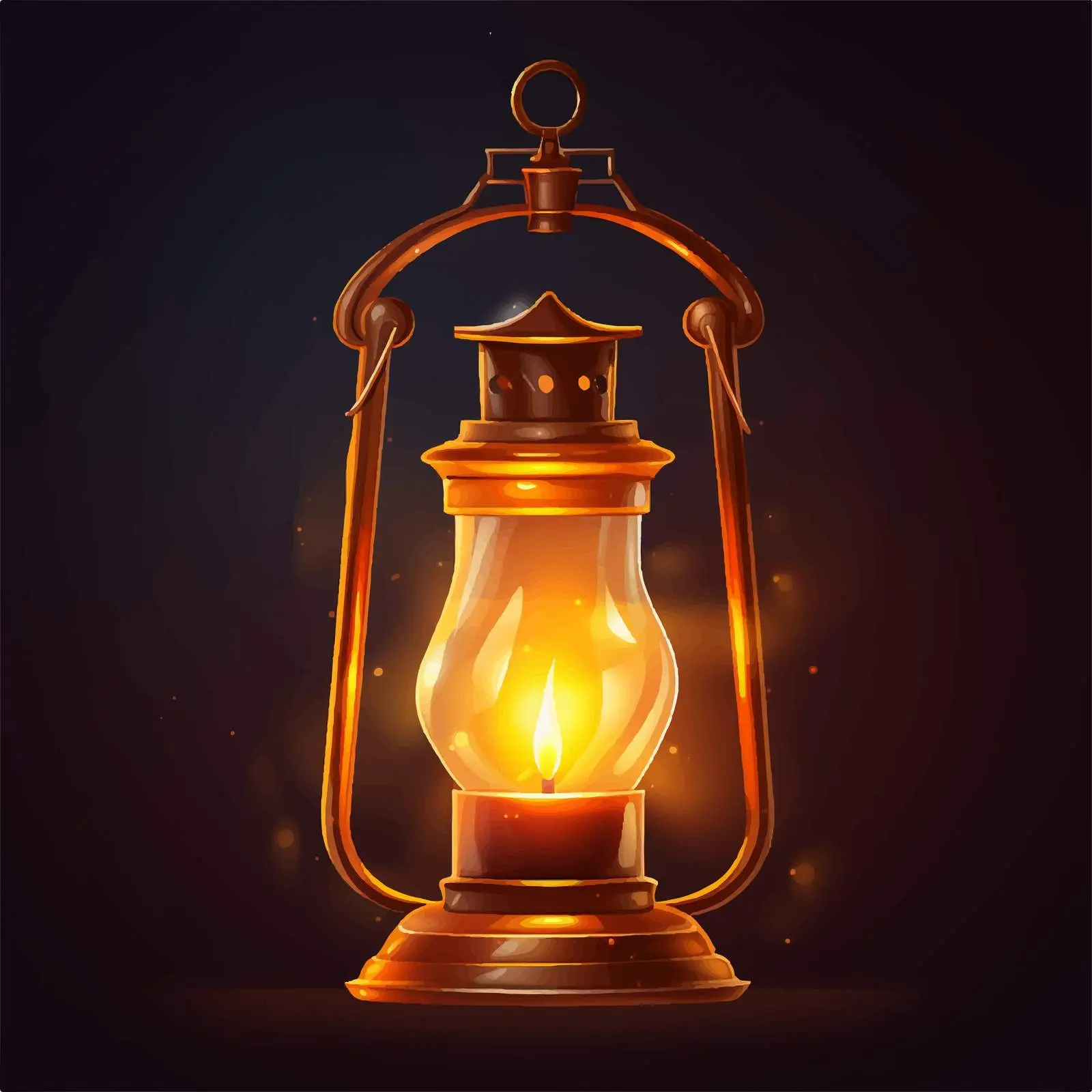 Vintage Hanging Lantern with Glass and Metal Design — free download from Dotvec