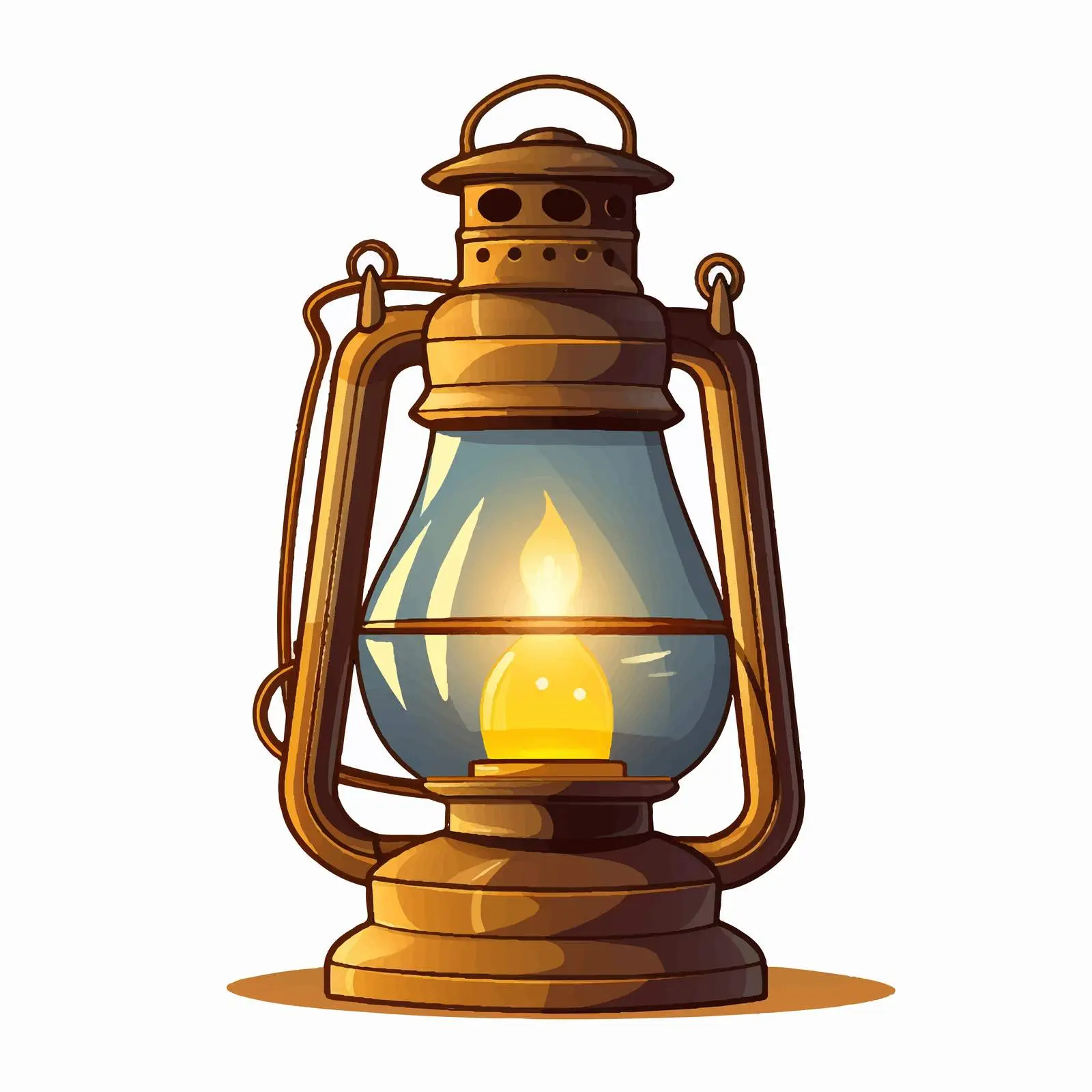 Vintage Hanging Metal and Glass Lantern — free download from Dotvec