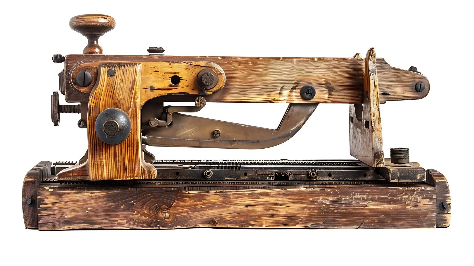 Vintage wooden planer for precise carpentry — free download from Dotvec