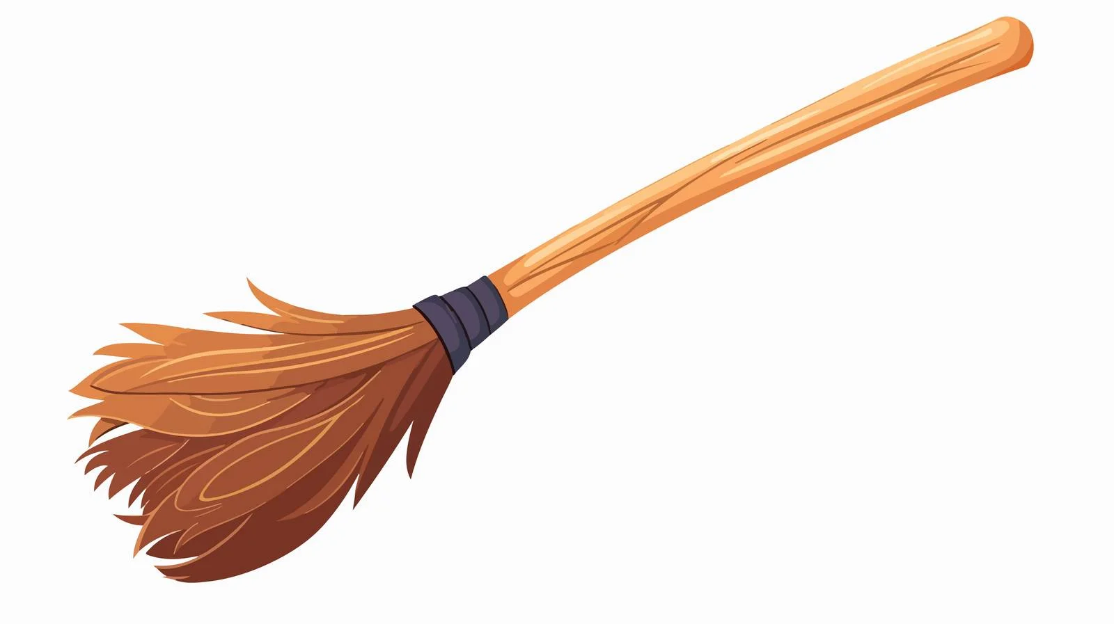 Vintage Broom Flat Design Illustration — free download from Dotvec