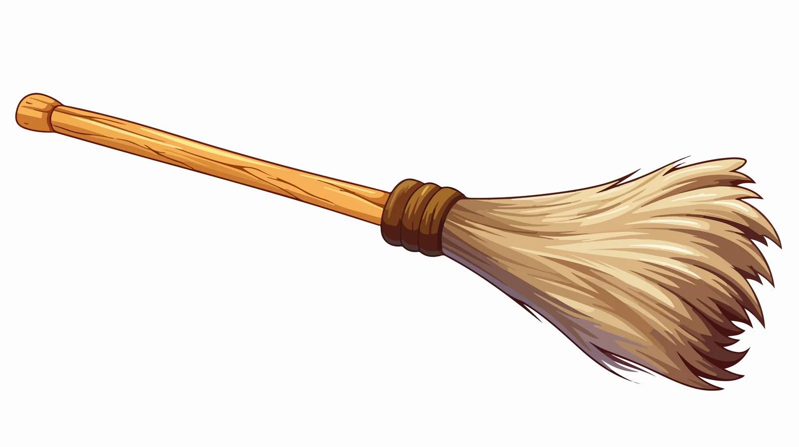 Vintage Cartoon Broom — free download from Dotvec