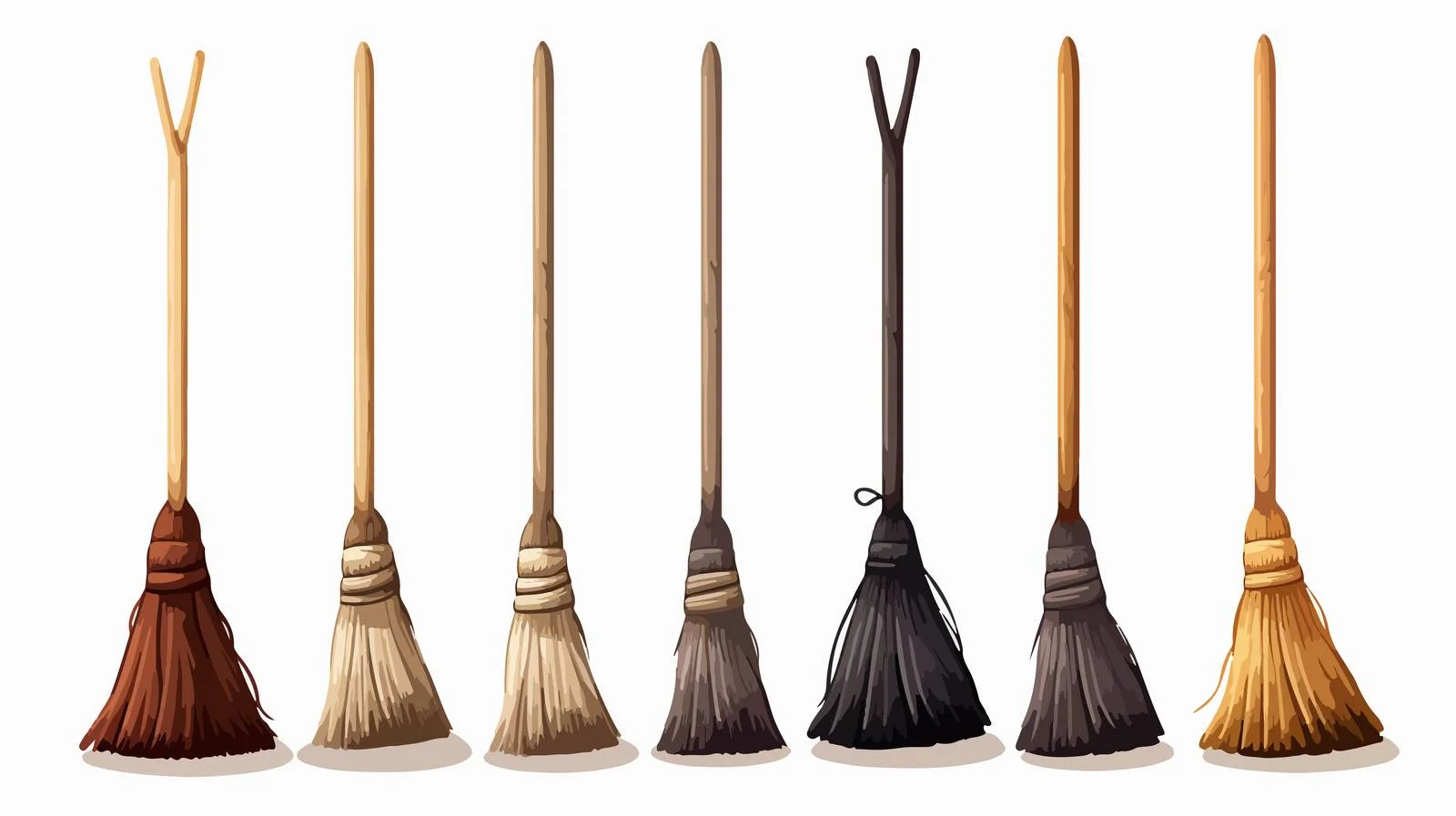 Vintage Broom Cartoon Design — free download from Dotvec