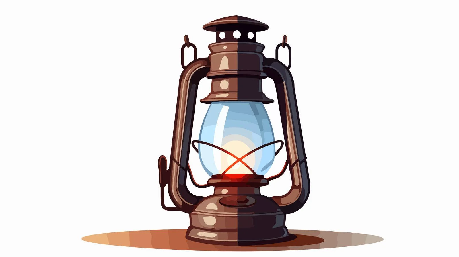 Vintage Lantern Flat Design Style — free download from Dotvec