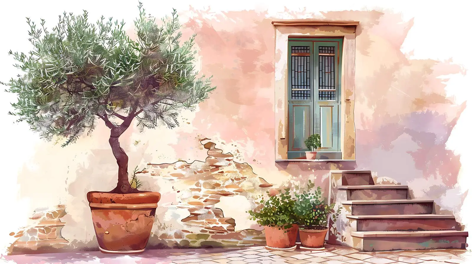Olive Tree in Vintage Terracotta Pot — free download from Dotvec