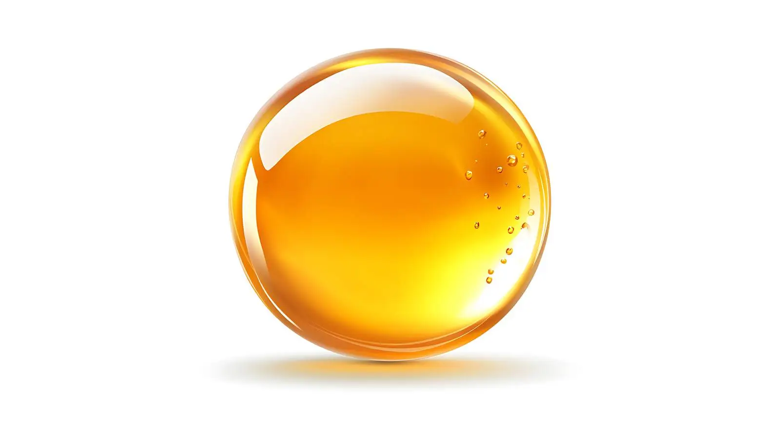 Omega-3 Fat Droplet Illustration — free download from Dotvec