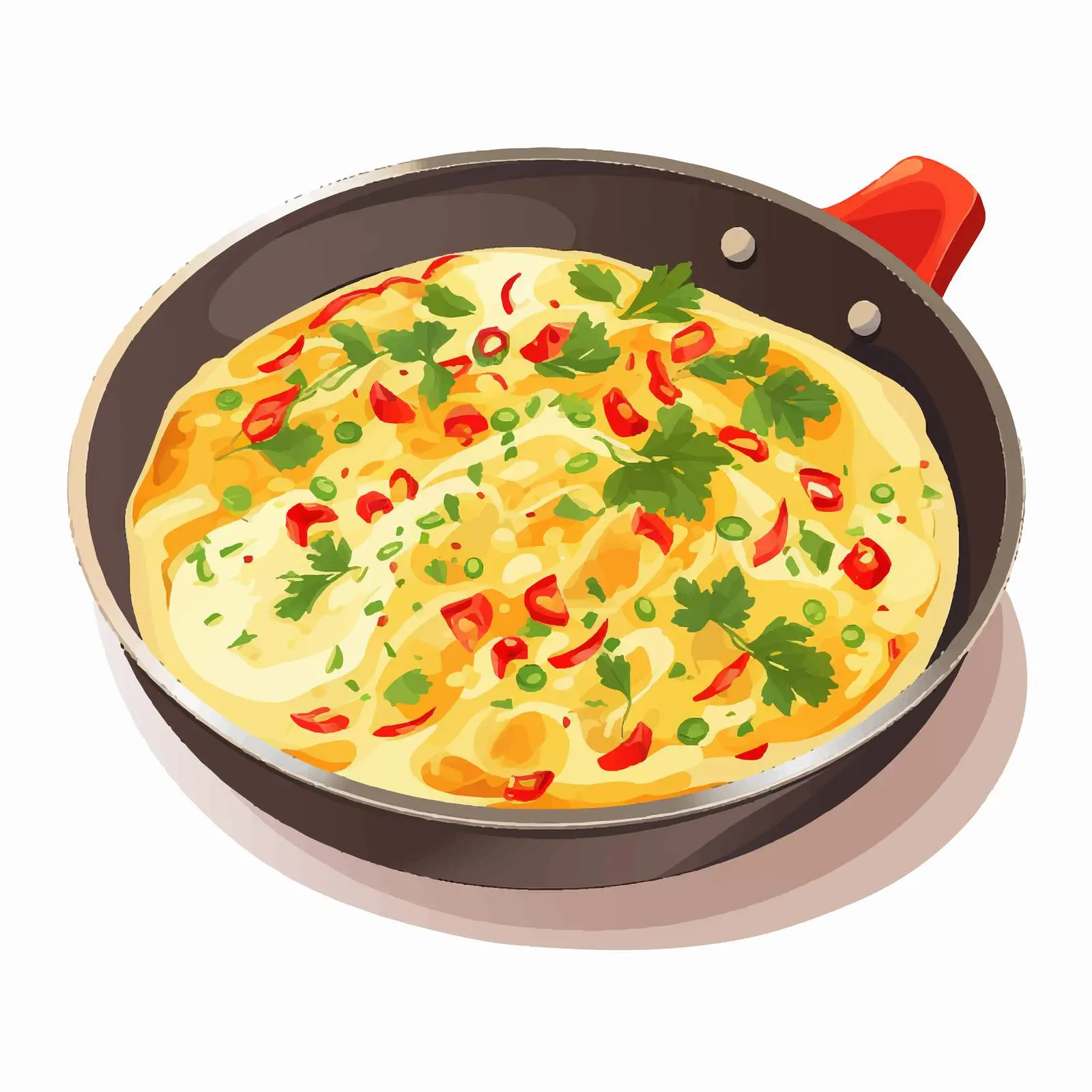 Line Art Omelette Dish Vector Illustration — free download from Dotvec