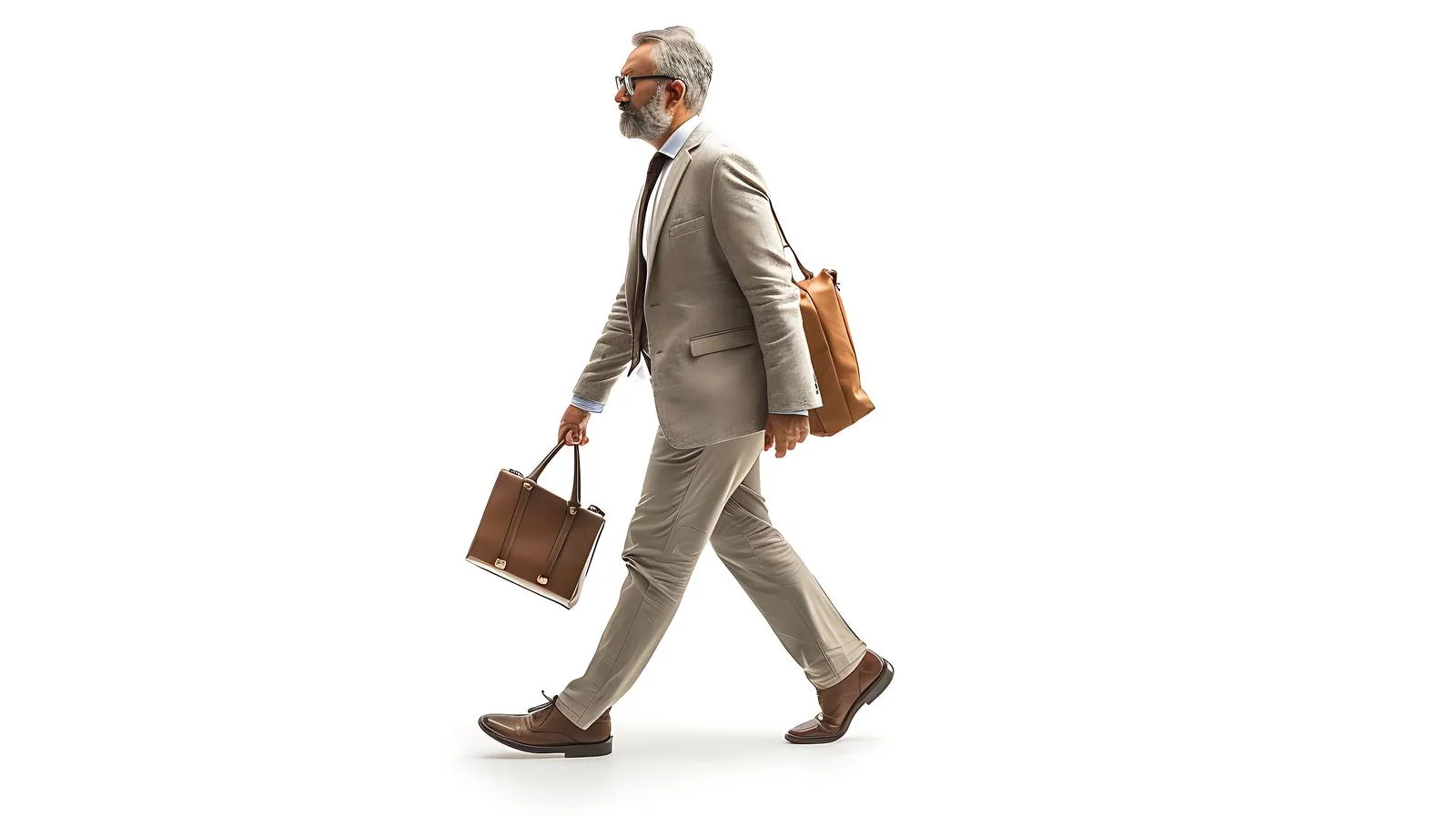 Middle-Aged Man Commuting to Office — free download from Dotvec