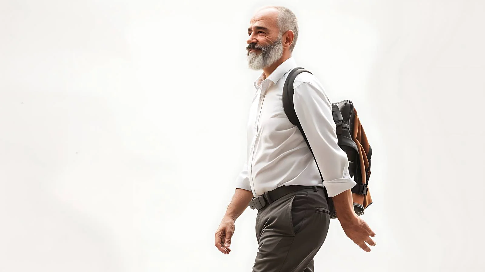 Middle-Aged Man Commuting to Office — free download from Dotvec