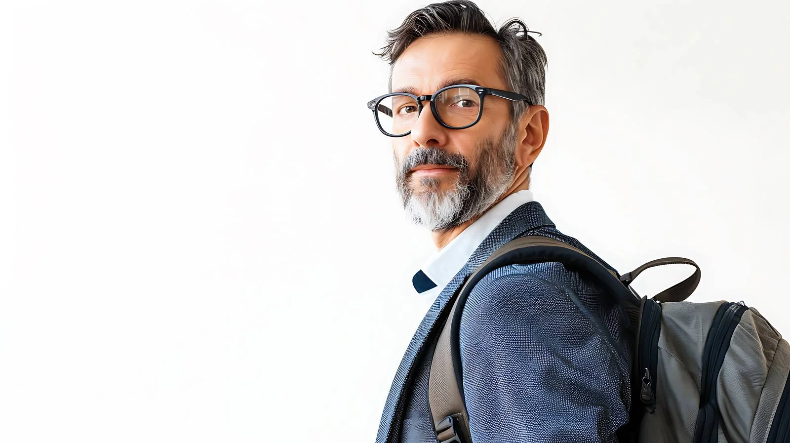 Middle-aged Man Commuting to Office — free download from Dotvec