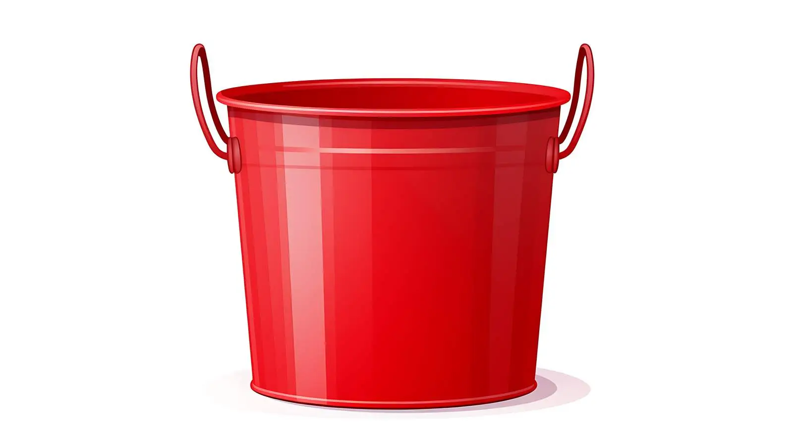 White Bucket Illustration on White Background — free download from Dotvec