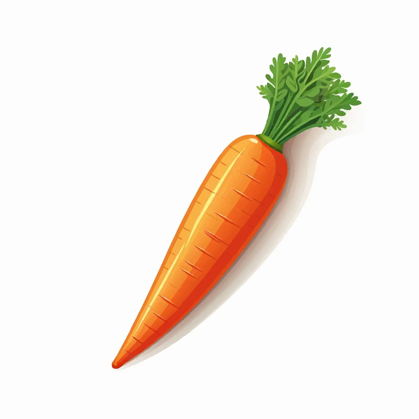 Carrot Illustration on White Background — free download from Dotvec