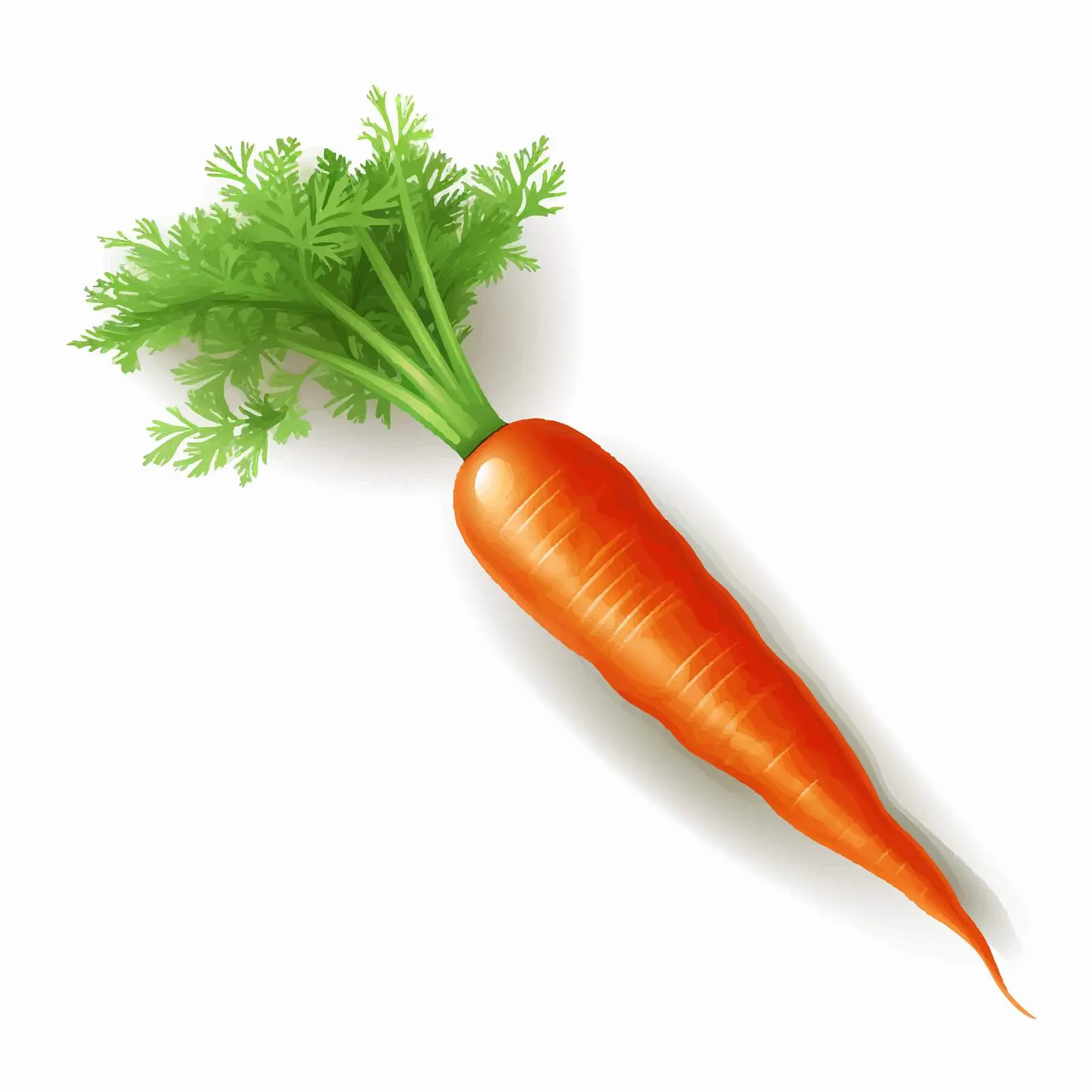 Carrot Illustration on White Background — free download from Dotvec