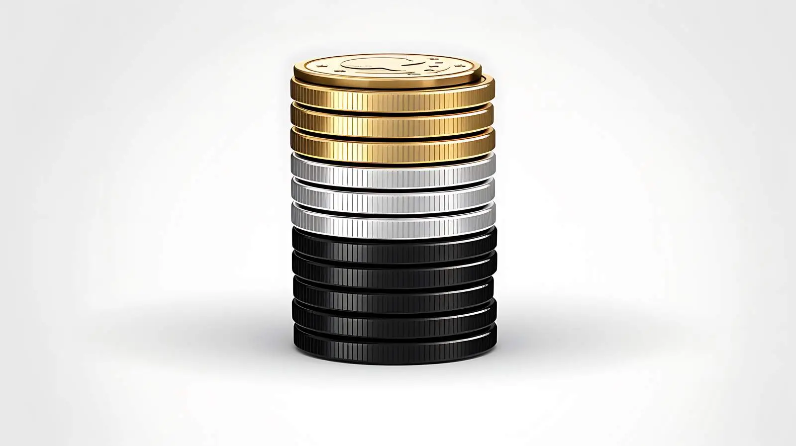 Euro Coin Stack Banking Icon Image — free download from Dotvec