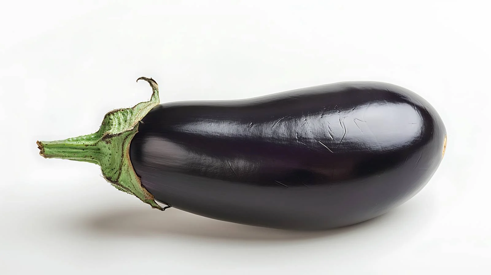 Single ripe eggplant on white background — free download from Dotvec