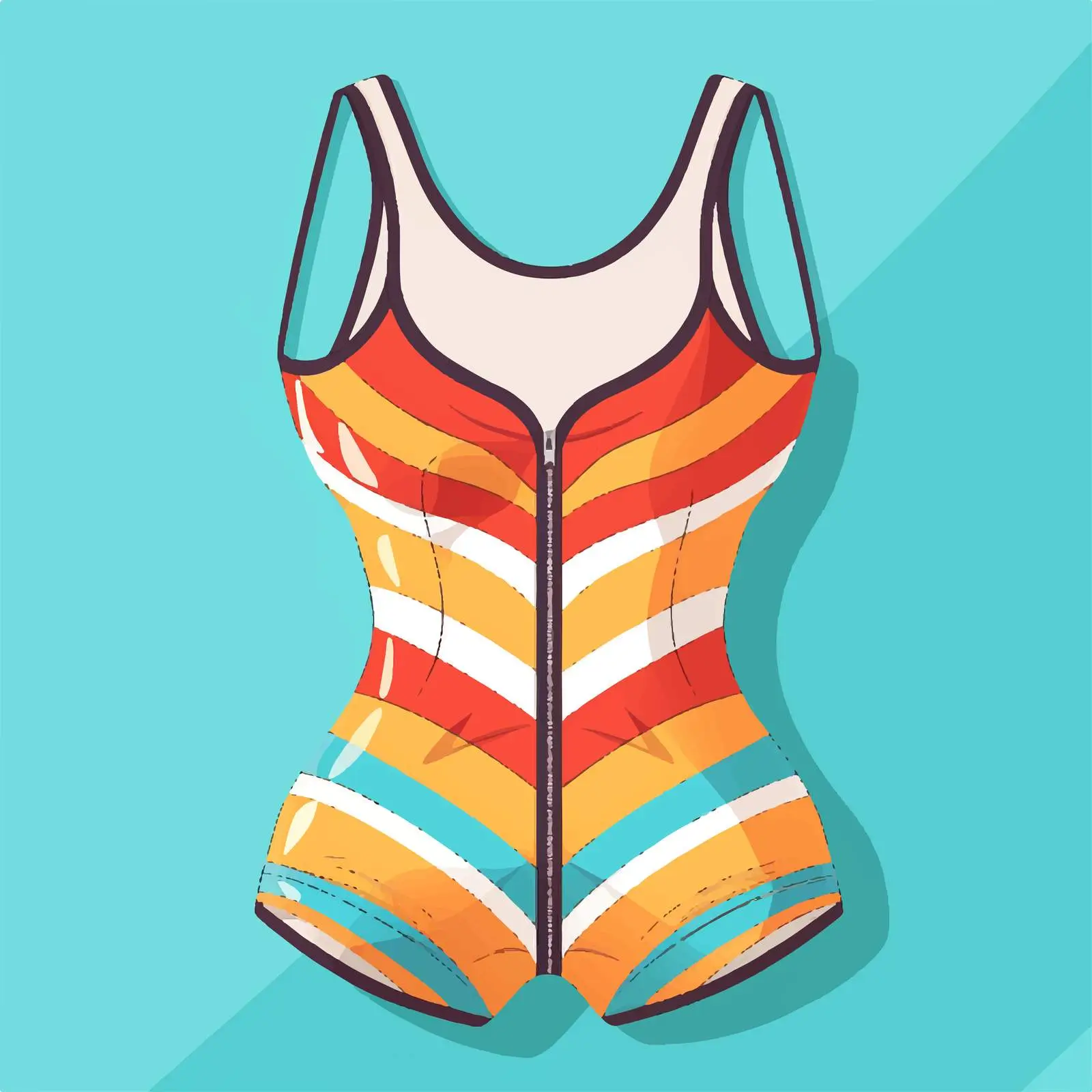 Stylish Summer One-Piece Swimwear for Women — free download from Dotvec